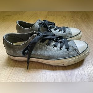 Unisex John Varvatos Converse X, grey leather upper